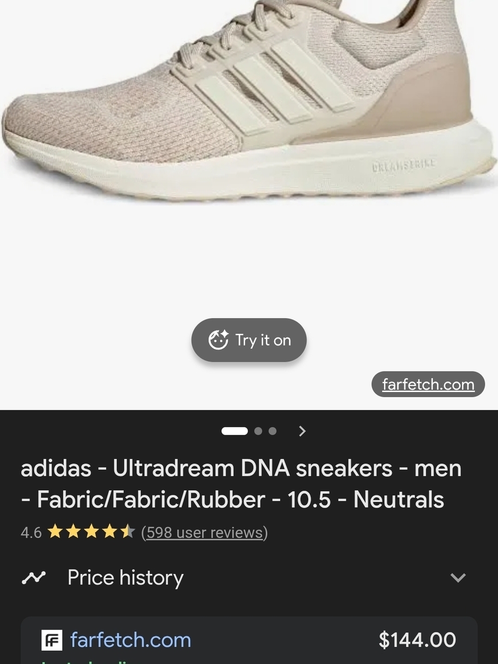 ADIDAS - Ultradream DNA athletic Sneakers In Neutral Beige.